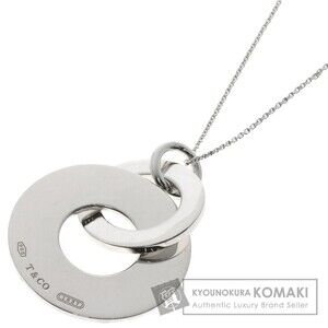 Tiffany Co Double Circle Necklace Silver